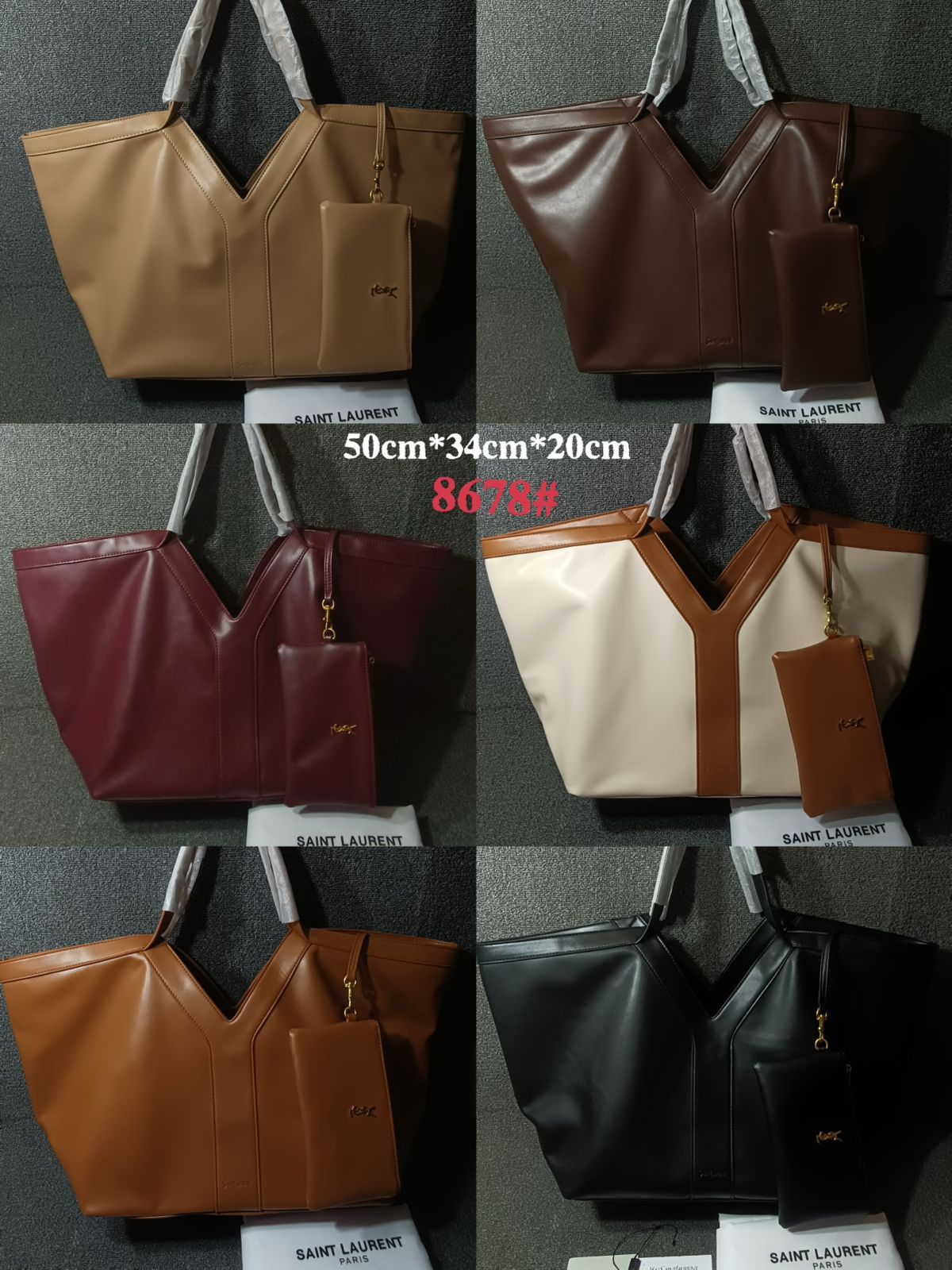 Y Tote Bag In Calf Leather By YSL - Saadstore