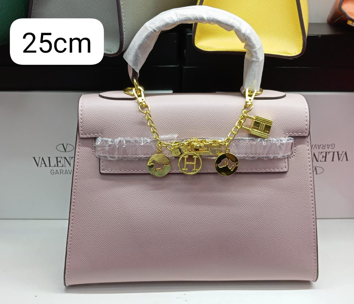 H Sellier Bag in Epsom Leather With Gold Hardware 25cm - Saadstore