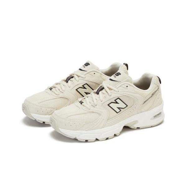 New Balance Ivory Mesh Low - top Running Sneakers - Saadstore