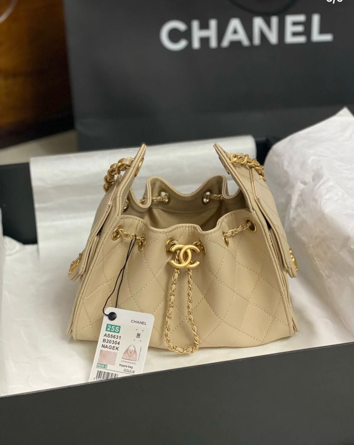 CH 25 Mini Leather Handbag 25cm - Saadstore