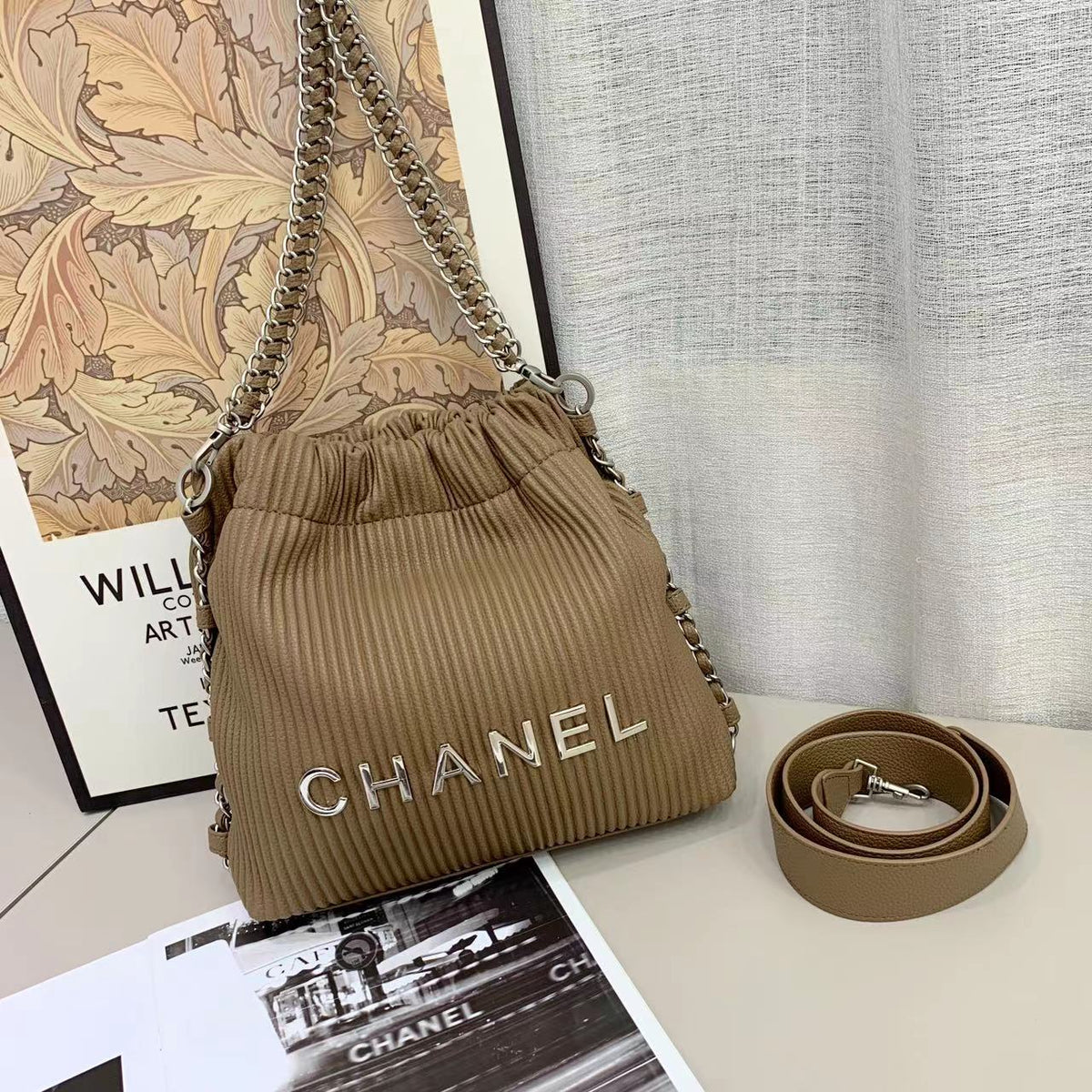 Chanel bucket shoulder bag 28cm - Saadstore