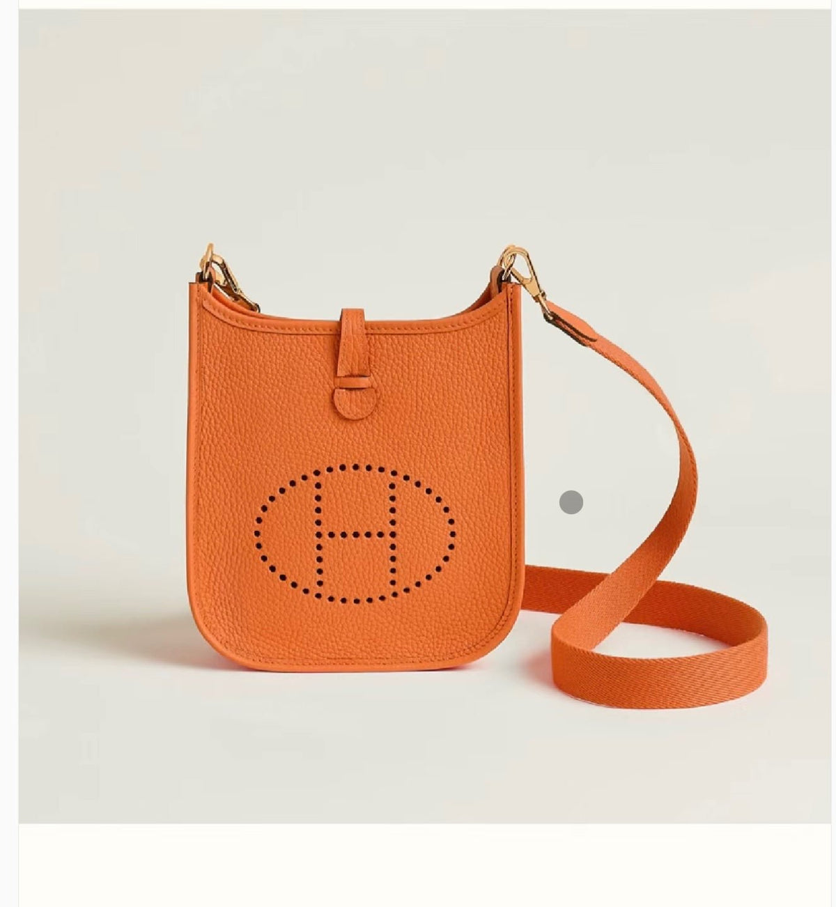 H Evelyne Clemence Leather Bag - Saadstore