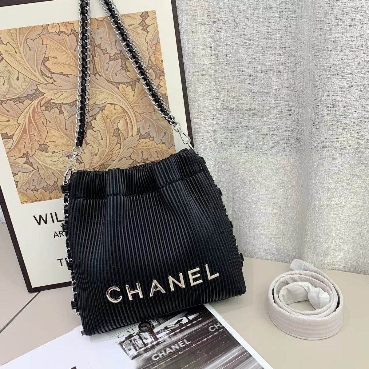 Chanel bucket shoulder bag 28cm - Saadstore
