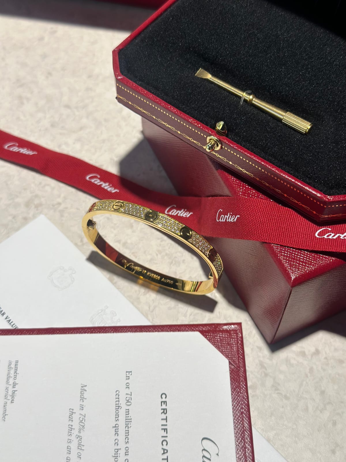 Love Bangle Bracelet By Cartier - Saadstore