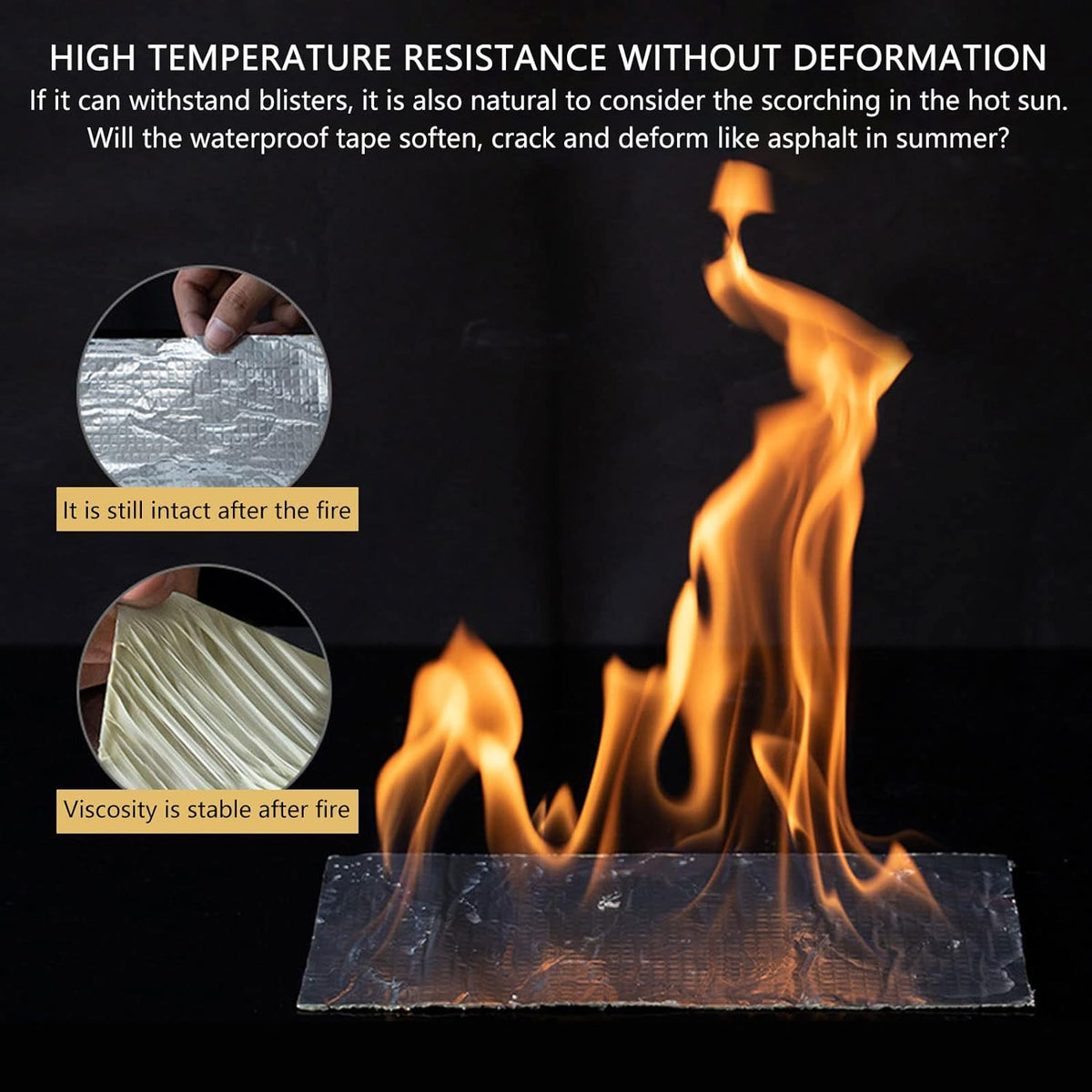 Aluminum Foil Butyl Tape Professional Super Waterproof Tape - Saadstore
