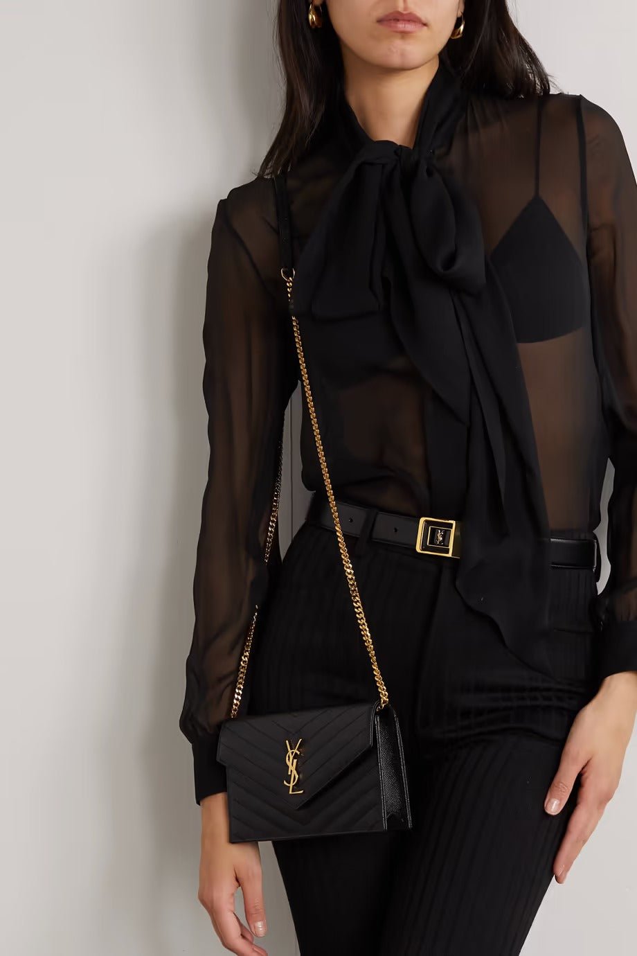 SNT LARNT Ladies Chain hand bag in Leather - Saadstore