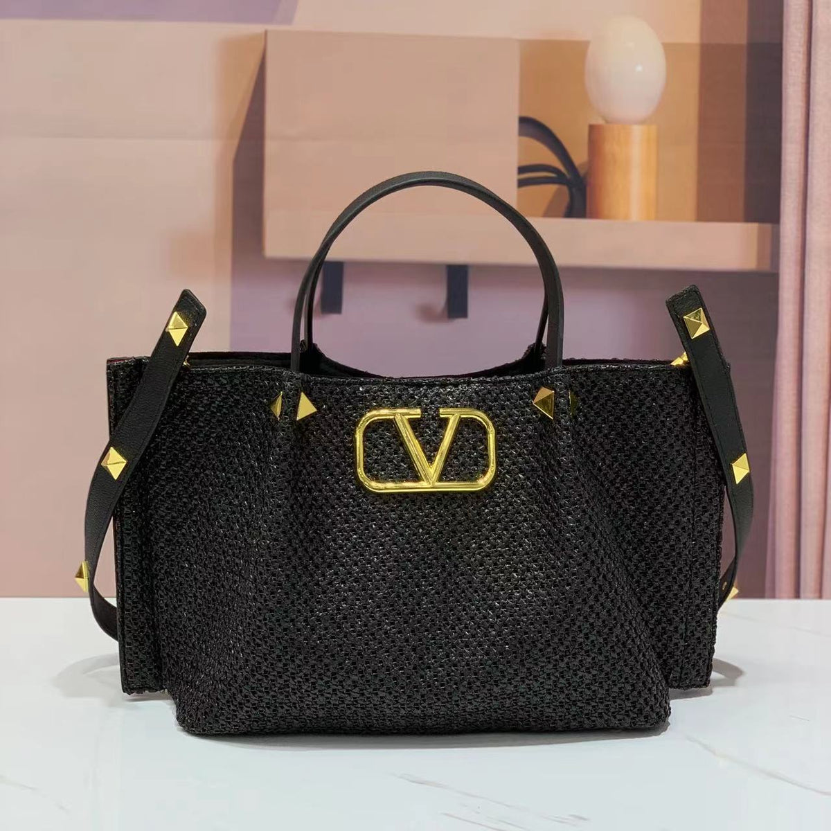 Valentino Women's Woven One Tote 38cm - Saadstore