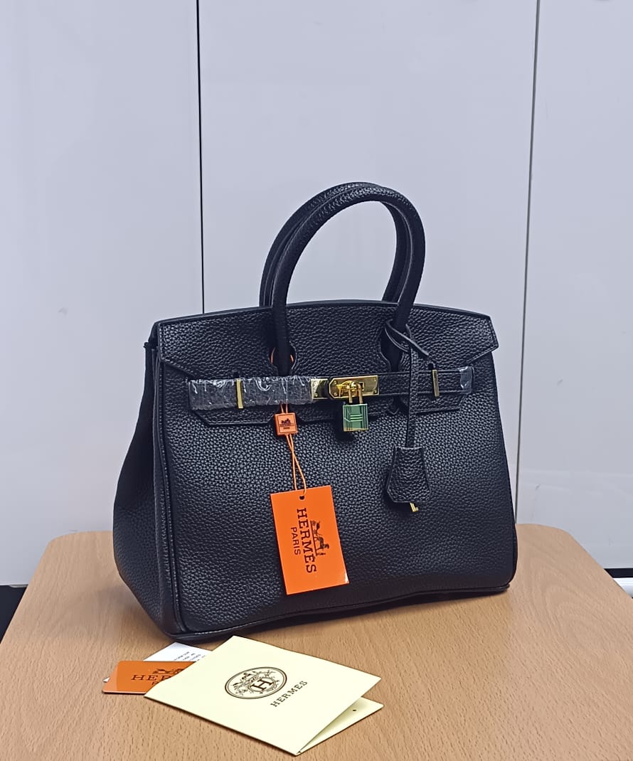 𝐇 Clemence Leather Bag (30*24*15cm) - Saadstore