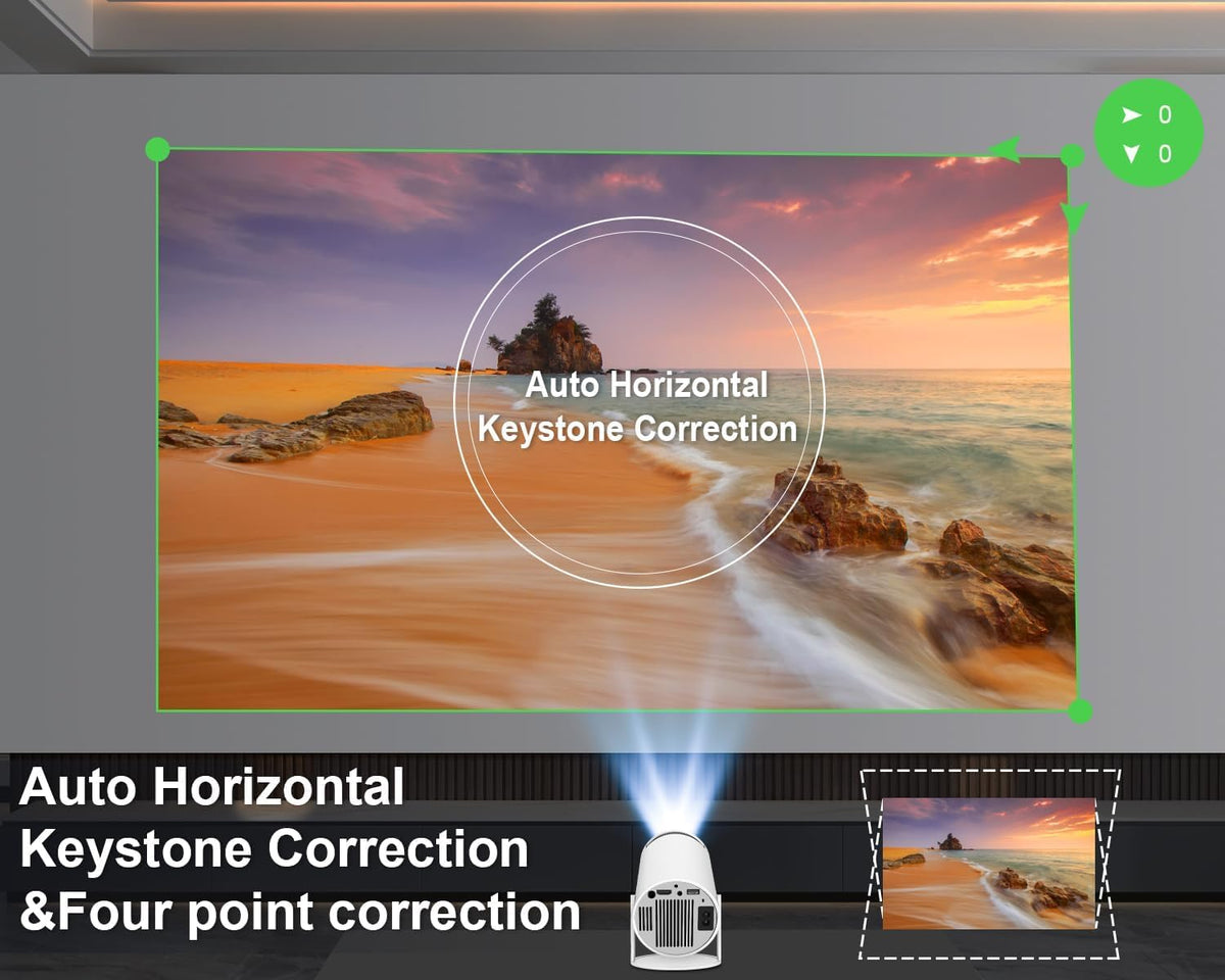 Portable Projector: Your Perfect Home, Office, and Outdoor Entertainment Companion! 6M Warranty - Saadstore