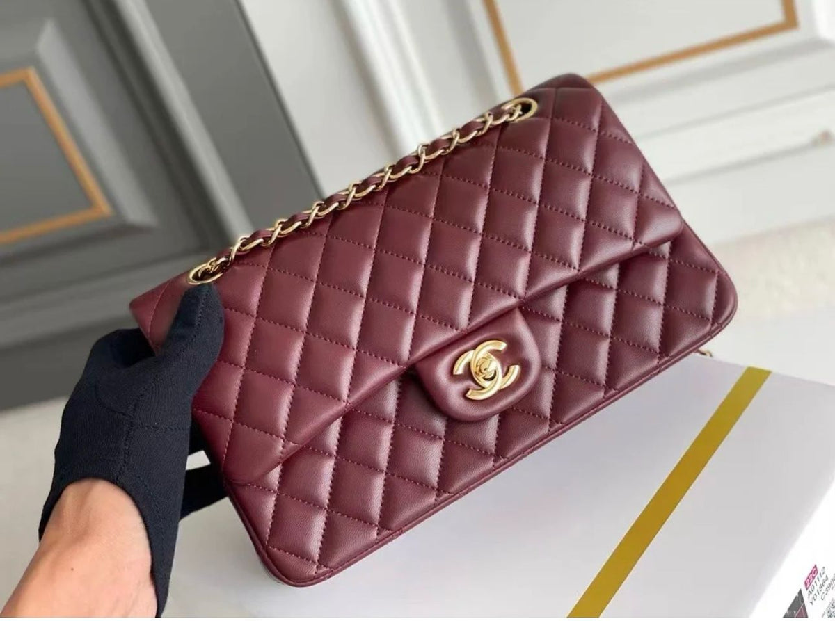CH Quilted Jumbo Double Flap Bag