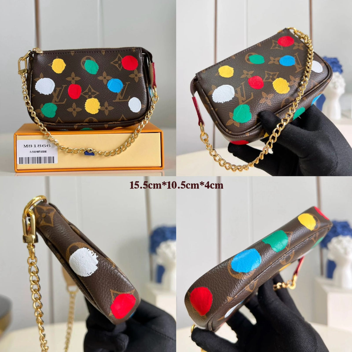 Mini Pochette Bag LV x Yayoi Kusama - Saadstore