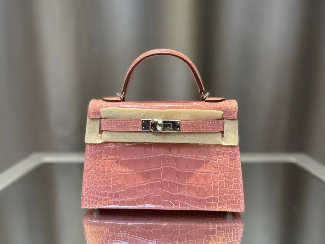 H Mini Crocodile & Alligator Bag 22cm - Saadstore