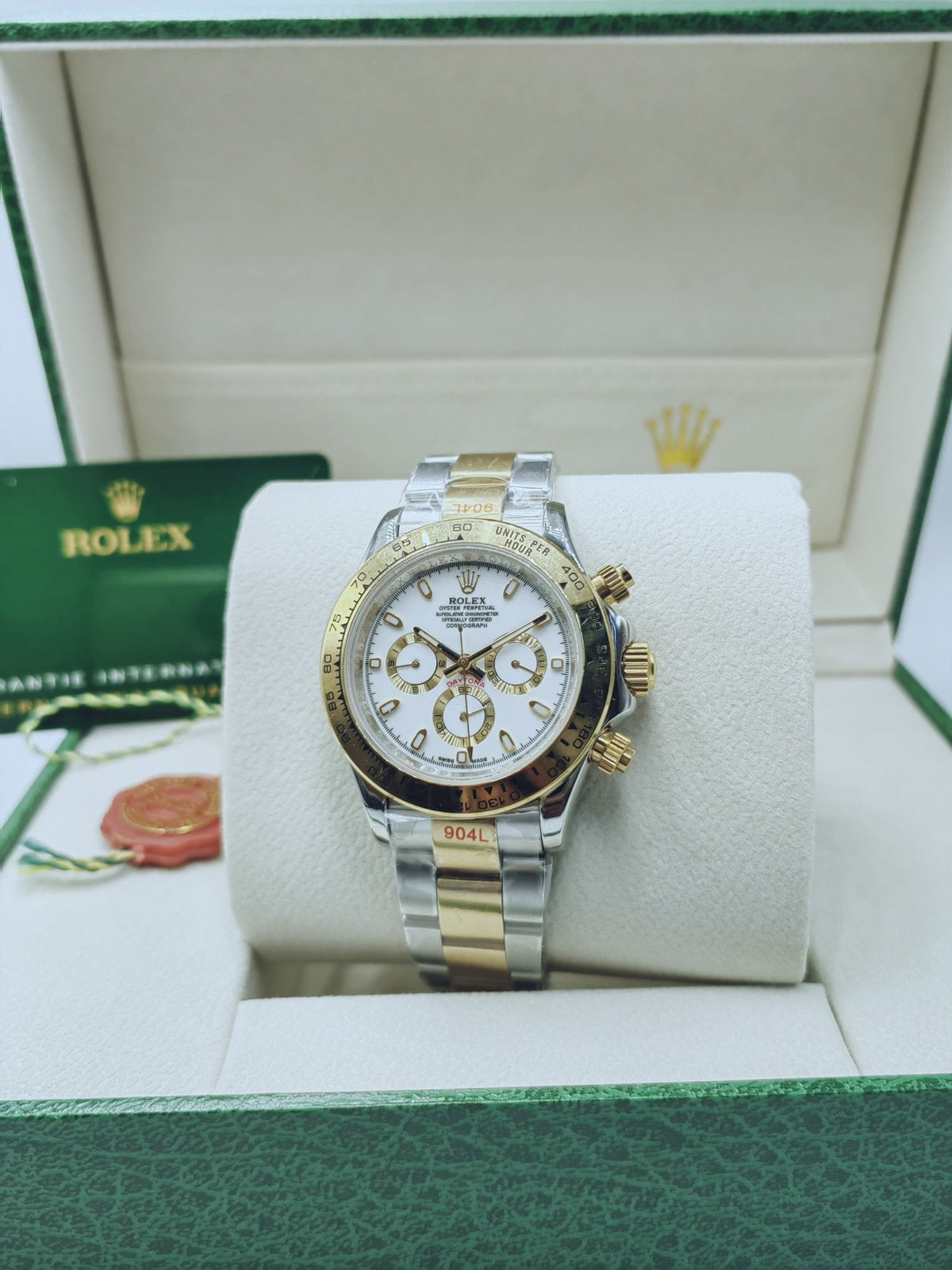 Automatic Submarine Two Tone Silver & Gold Watch 41mm - Saadstore