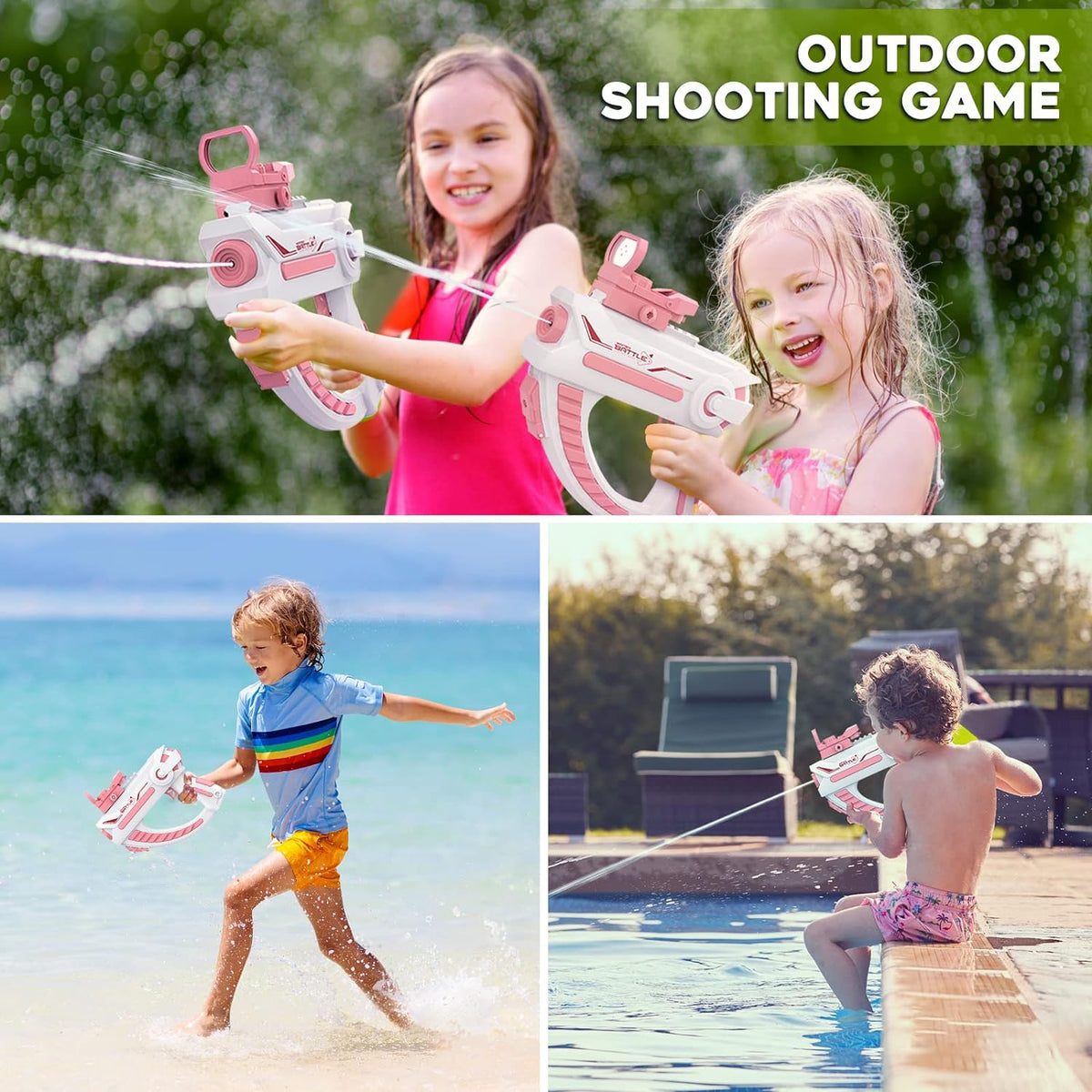 Water Gun Electric Squirt Water Blaster Guns - Saadstore