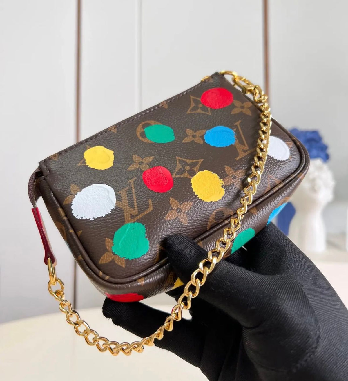 Mini Pochette Bag LV x Yayoi Kusama - Saadstore