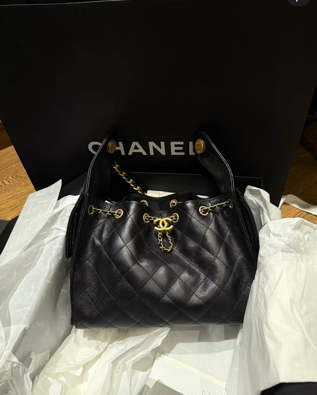 CH 25 Mini Leather Handbag 25cm - Saadstore