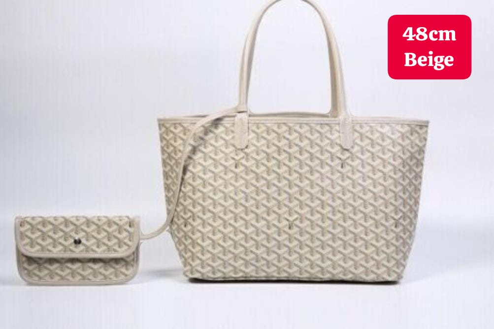 𝐆 Coated Canvas Tote bag - Saadstore