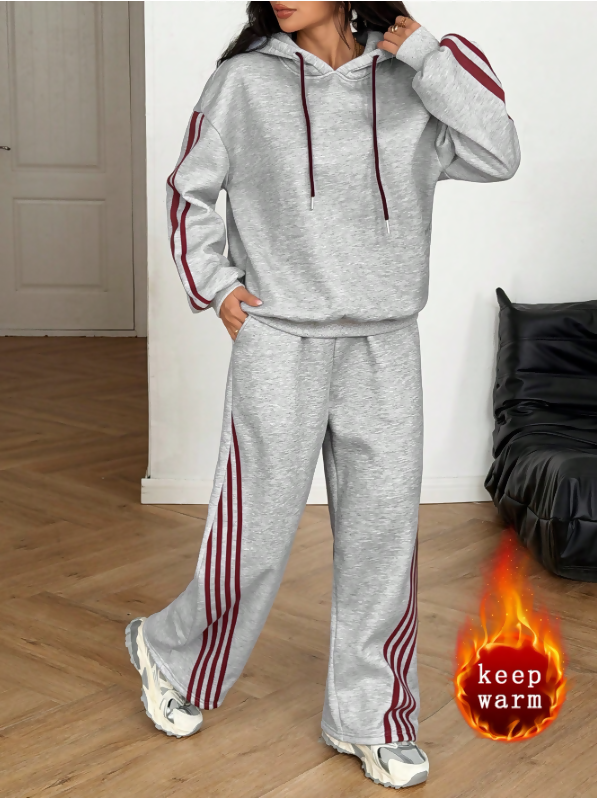 Women’s High-Quality Fleece Tracksuit – Premium Hoodie & Sweatpants Two-Piece Set (Available in Multiple Sizes