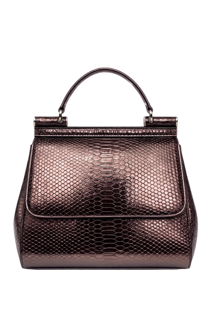 Luxury Top Handle Party Handbag for Women – Crocodile Texture Designer Purse