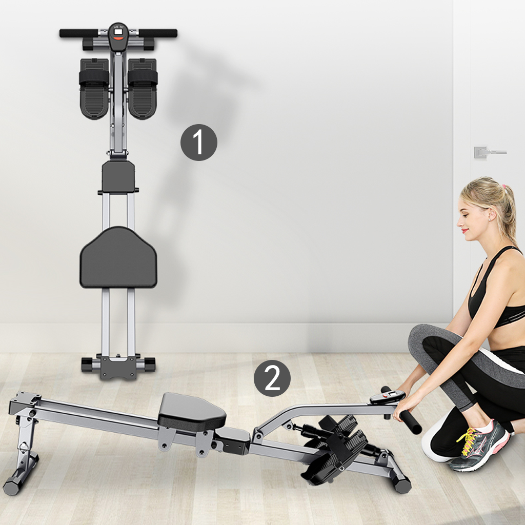 Adjustable Resistance Mini  Rowing Machine 12 Levels | Home Fitness UAE