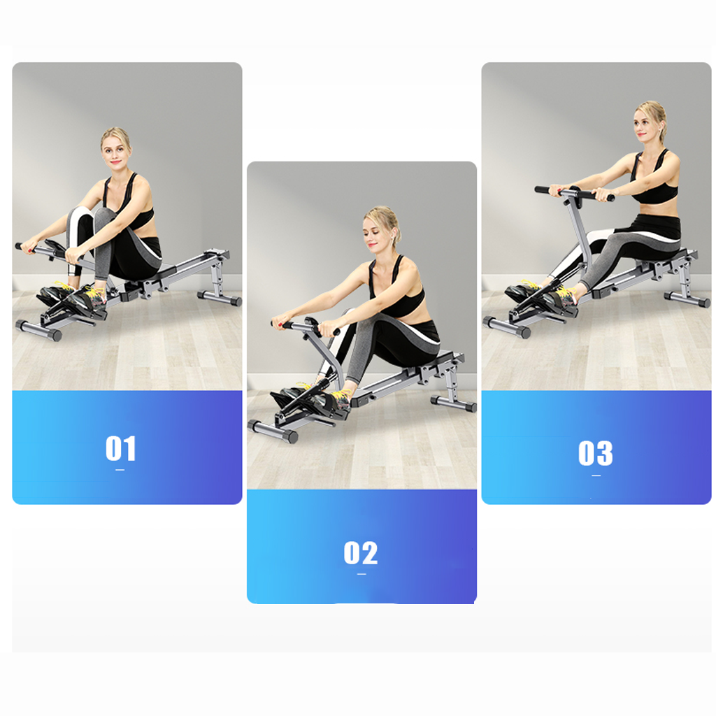 Adjustable Resistance Mini  Rowing Machine 12 Levels | Home Fitness UAE