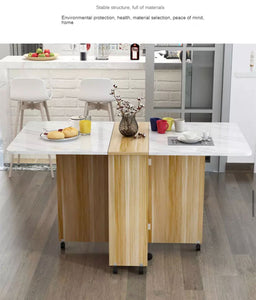 Multifunctional Movable Folding Dining Table