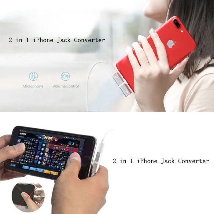 2 in 1 iPhone Jack Converter