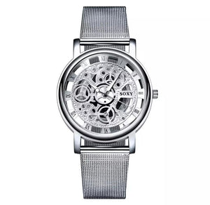Watch men's Fashion Business Skeleton Watch