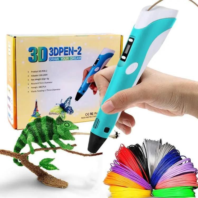 3D Pen Professional with Free 50 Meters Colour PLA Filaments | 1.75mm ABS/PLA Filament/Charger Cable and Free Pack