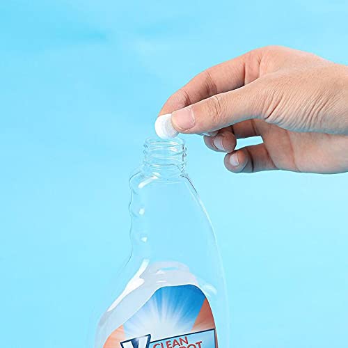 Deep Cleaning In Bathrooms And Kitchens Tablets with spray bottle