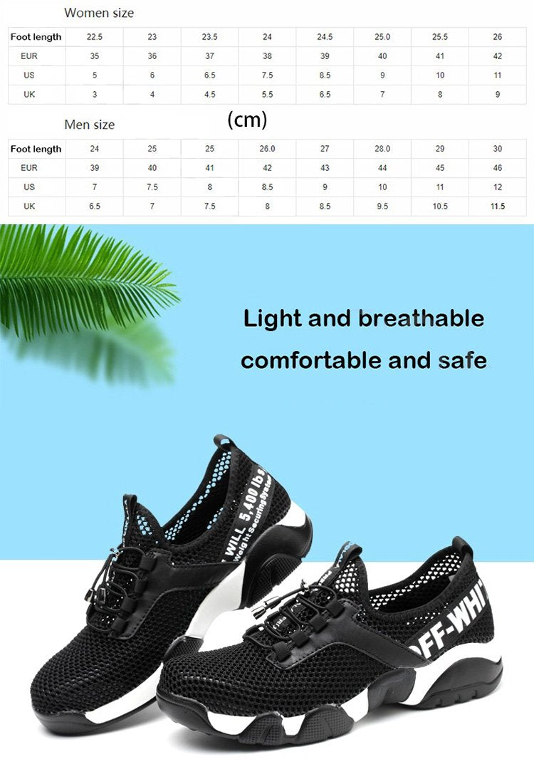 BREATHABLE SAFETY SHOES
