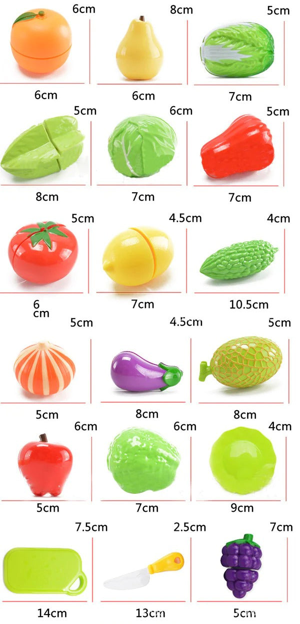 Cutting Play Food Toy for Kids Kitchen
