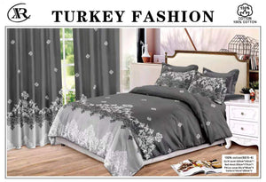 Turkish bedding Duvet Cover Set with Curtain | Turkish Bedsheet