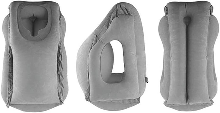 Air-plane Travel Pillow, Multi-functional Smart Inflatable Cushion Comfortable Huggable Travel Pillow For Smart Travelers - Grey