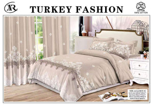 Turkish bedding Duvet Cover Set with Curtain | Turkish Bedsheet