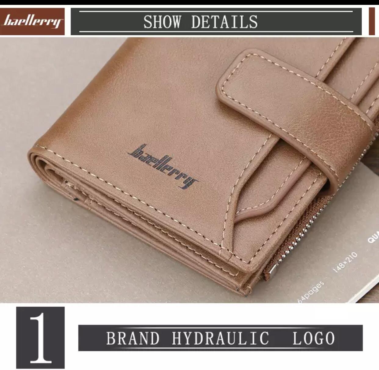 Men's Leather Wallet with Coins Pocket