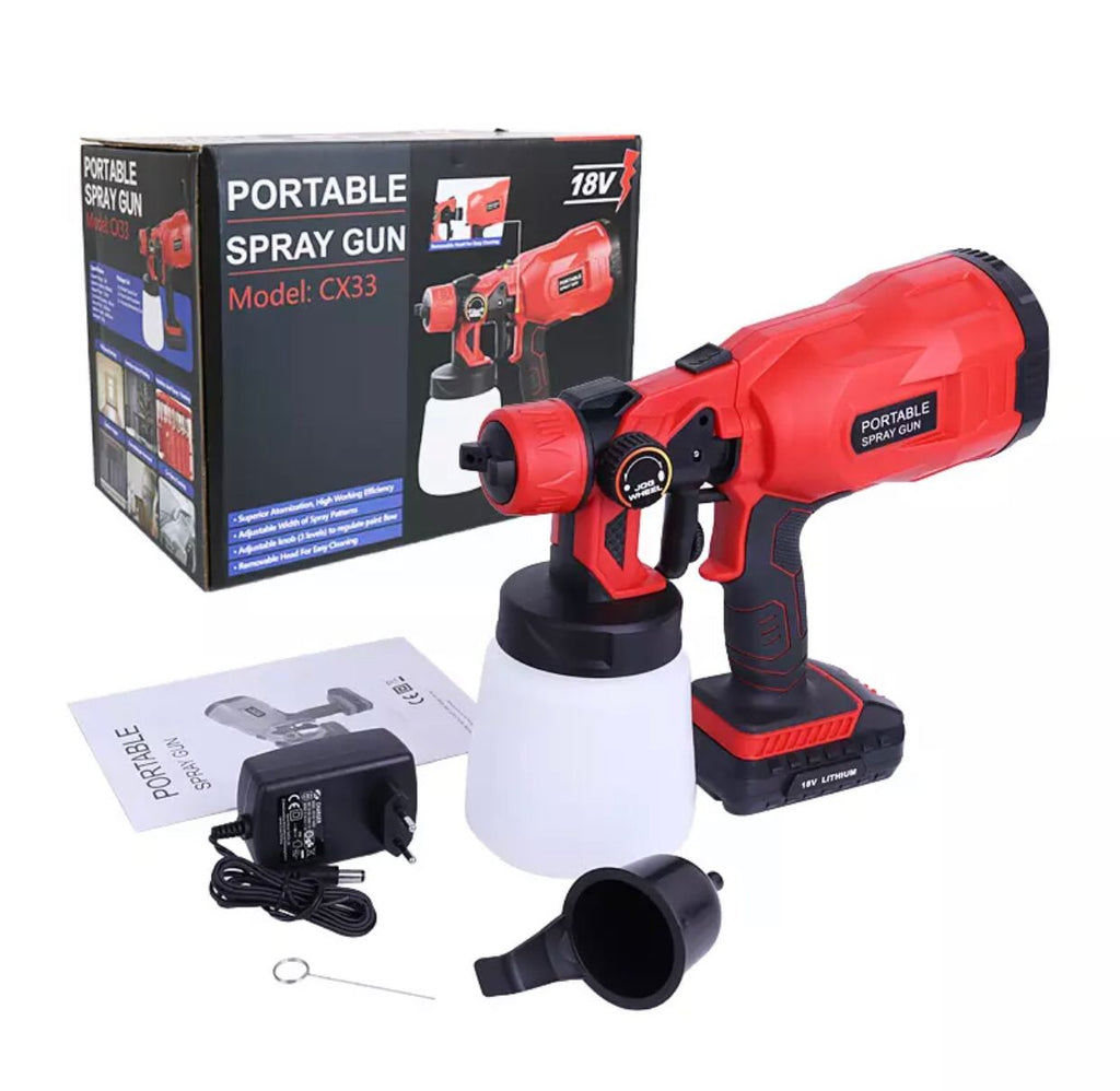Spray Gun High Power Electric Paint Sprayer Power Tool Airbrush - Saadstore
