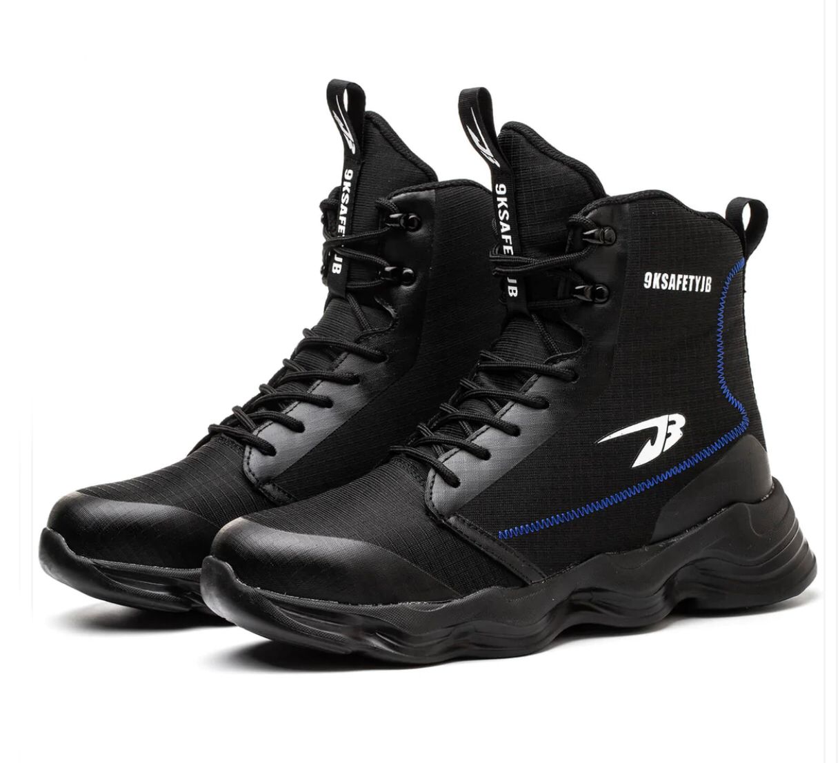 Kiyard- Steel Toe Safety Shoes Black style-01
