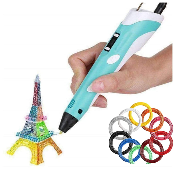 3D Pen Professional with Free 50 Meters Colour PLA Filaments | 1.75mm ABS/PLA Filament/Charger Cable and Free Pack