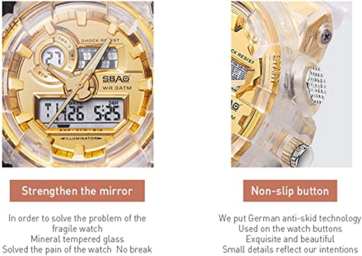 Transparent Electronic Wristwatch