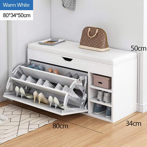Large Capacity Shoes Cabinet with stool