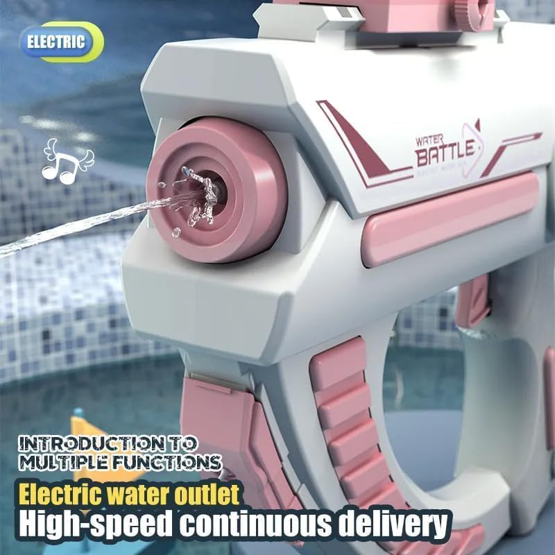 : Water Gun Toy for Kids NIBEMINENT Electric Automatic High Pressure Strong Toys Water Gun, Cool Appearance Large Capacity Fast Firing Speed Long Range(2 COLORS)