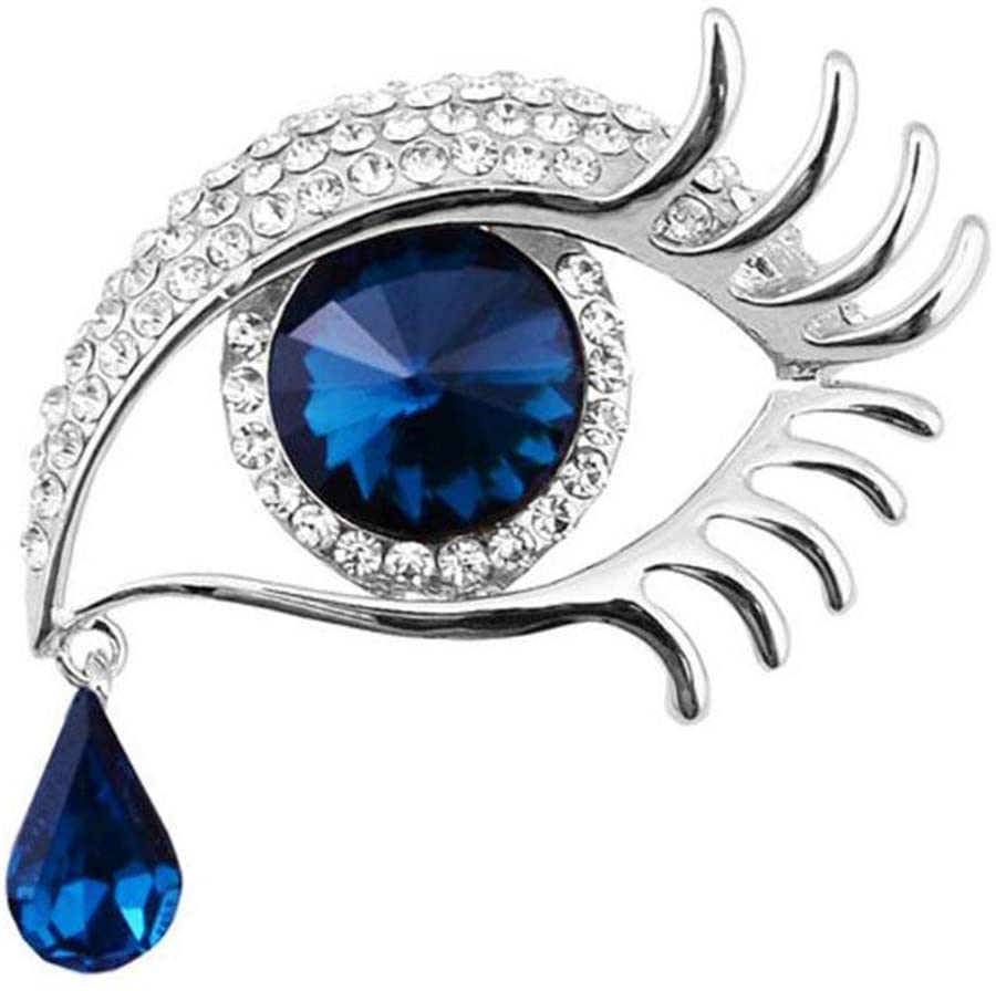 BIG EYE Rhinestone Brooch Pin