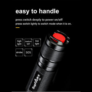SUPFIRE Flashlight for Outdoor Camping Hiking Cycling
