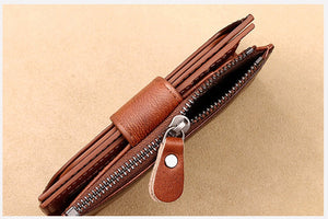 Men's Genuine Leather Wallet RFID Blocking Wallet