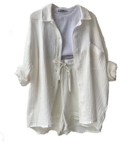 COTTON SUIT WOMEN WITH SHORTS