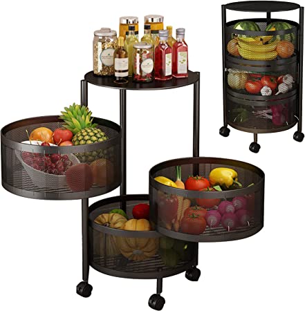 Thickened Metal Kitchen Vegetable Storage Basket