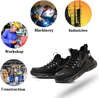 Anti smash breathable safety shoes