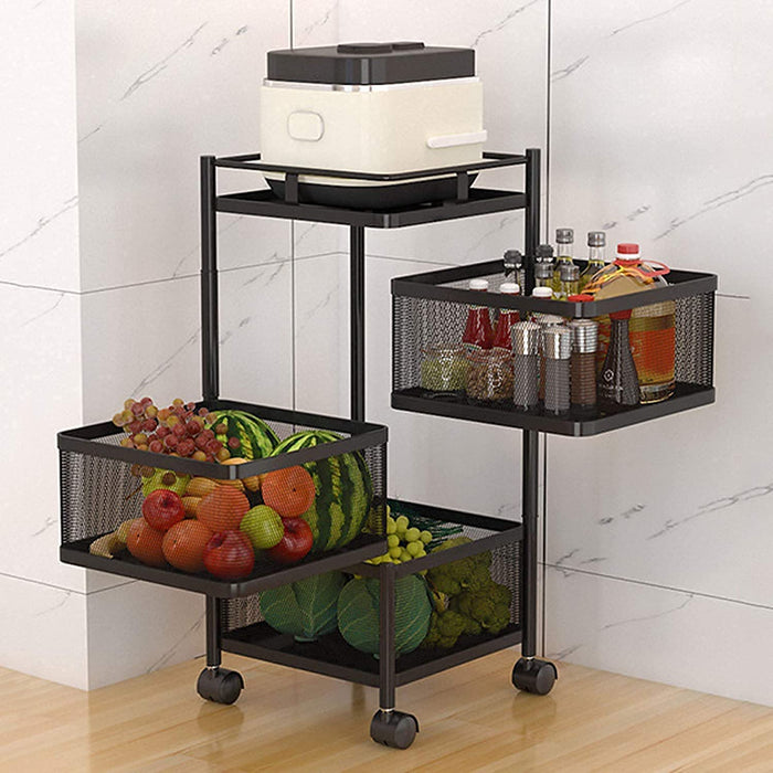 Thickened Metal Kitchen Vegetable Storage Basket