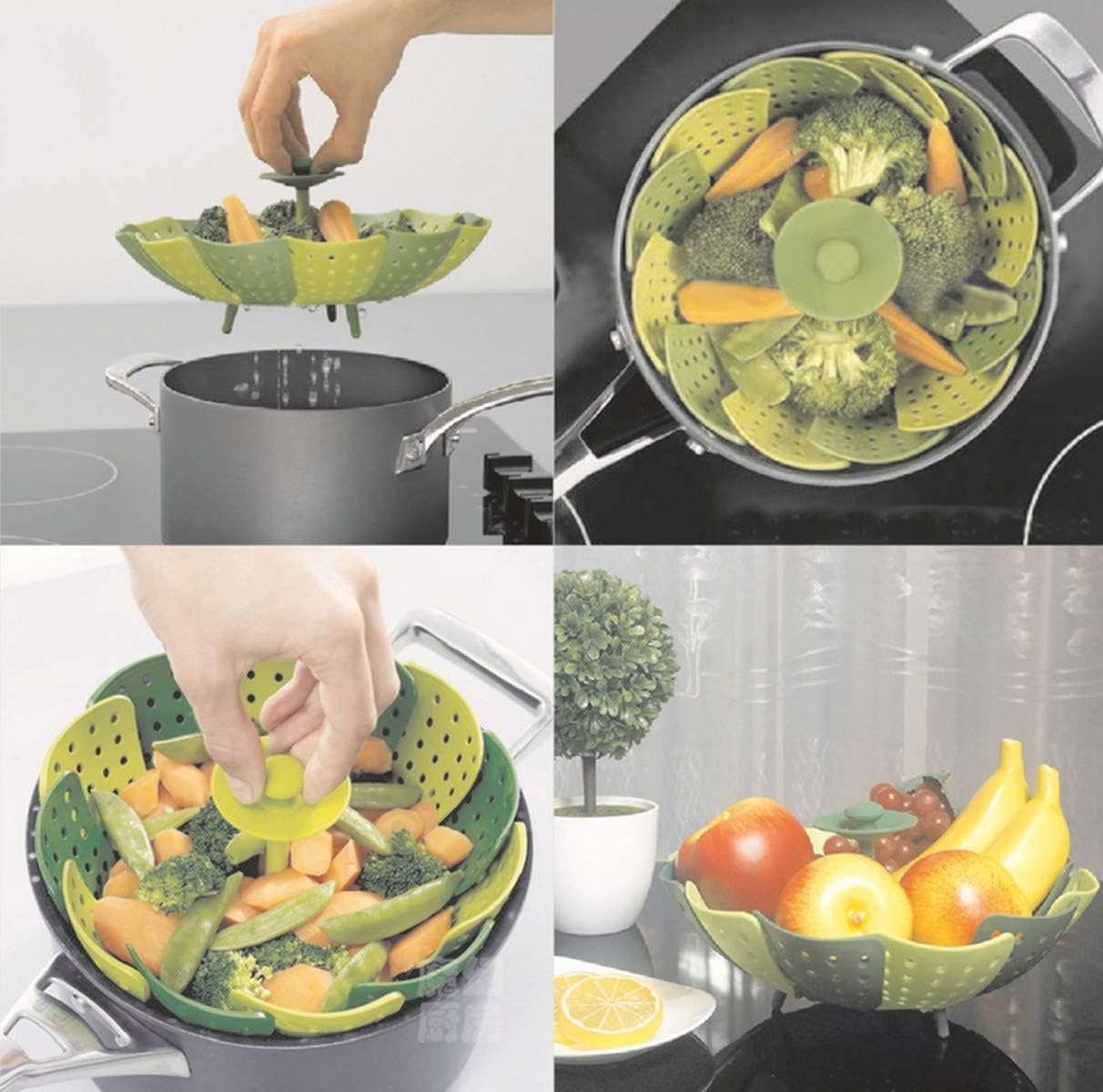 Lotus Plus Folding Steamer Basket